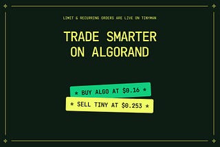 💥 Trigger & Recurring Orders Are LIVE on Tinyman — A Massive Trading Upgrade on Algorand 💥