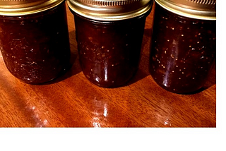 Rhubarb and Dried Fig Jam