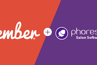 Ember & Phorest logos connected with a plus symbol