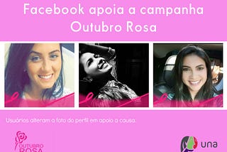 Usuários do Facebook aderem a campanha Outubro Rosa