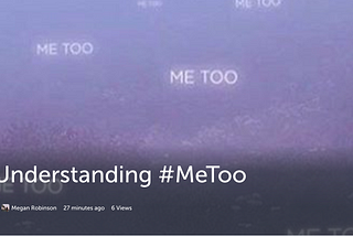 Understanding #MeToo