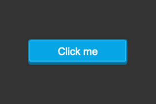 A blue button with the text “Click me”