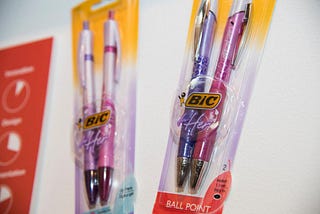 The ‘Bic For Her’ ballpoint pen #awkward