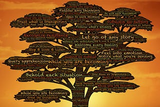 changing for personal growth. tree with all the ways you can change and grow.