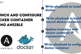 Launch and Configure docker container using ansible-playbook