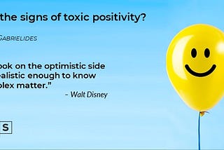 Can you spot toxic positivity?