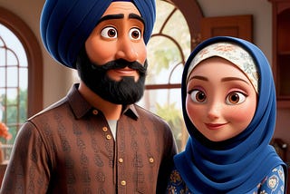 Turban Boy and Girl Love Image Free Download