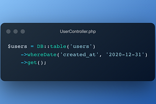 Stop Using whereDate() Method on Indexed DateTime Field in Laravel