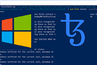 Cracking Tezos ICO passwords on Windows 10