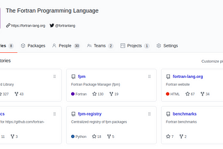 First year of Fortran-lang