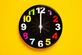 Photo of a colorful clock, referring indirectly to TikTok, the “clock app”