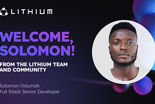 Welcome, Solomon!