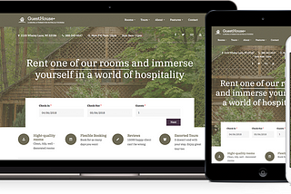 Meet Guesthouse+, a gorgeous Drupal 8 theme for room and house rentals