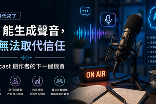 AI 能生成聲音，卻無法取代信任：Podcast 創作者的下一個機會