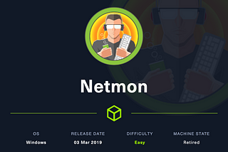 HackTheBox Writeup: Netmon