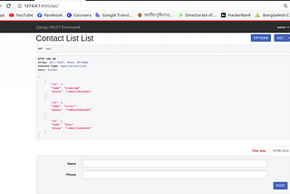 “Django REST_FRAMEWORK API endpoint and API response”