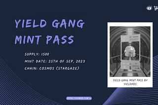 Yield Gang Pass: Free Mint NFT by Yieldmos