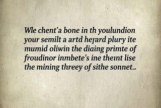 Types and patterns of sonnets throughout the history of English Literature:
