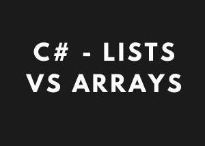 C# Code Performance — List vs. Array