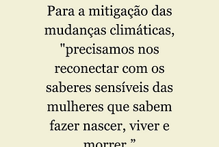 O que podemos aprender com as mulheres sobre mudanças climáticas?