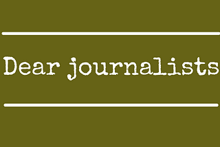 Dear journalists: You are more than your job title