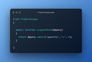 Move Model Scopes To Traits In Laravel