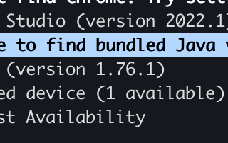 Unable to find bundled Java Version-Android Studio Electric Eel-Flutter-(Mac OS)