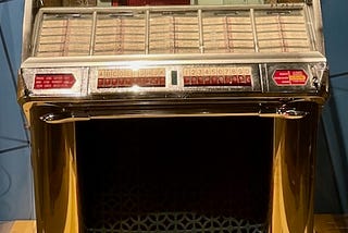 Photo of a vintage juke box