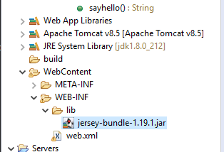 REST API using Jersey 1.x