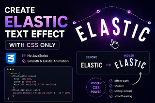 Build an Elastic Text Animation Using Only CSS (No JavaScript Required)
