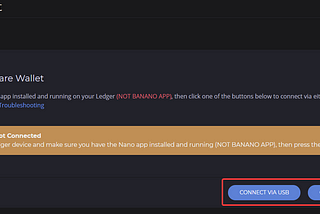 How to access Banano on a Ledger hardware wallet using the Nano App