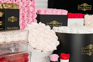 How luxury roses last a year in boxes.