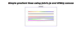 Gradient lines using fabric.js and HTML5 canvas