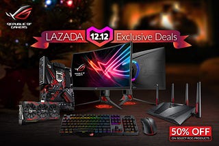 SALE ANNOUNCEMENT: ASUS and ROG Items on 50% Sale for Lazada 12.12 Event