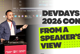 DevDays 2026 Conf From a Speaker’s View