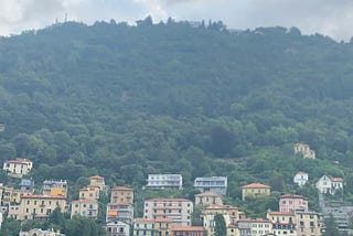 Great view from our boat tour in Lake Como