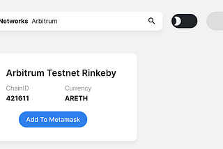 How to bridge assets to Arbitrum testnet