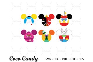 Princess Ear SVG | Mouse Ear SVG | Mouse Head Svg | Bear Svg | Tiger Svg | Donkey Svg | Cut File For Cricut SVG | Silhouette Cut File