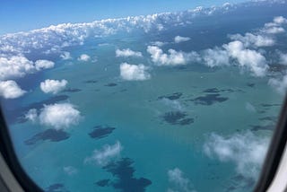 There’s something surreal about being 30,000 feet in the air.