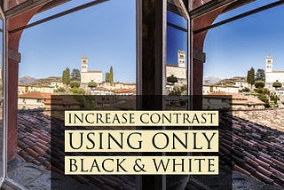 Increase Contrast in a Colour Image with a Black and White Adjustment Layer