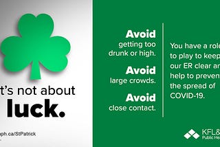 Short Blog Six: St. Patrick’s Day COVID-19 Public Messaging at Queen’s University