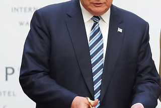 Donald Trump Holds the Scissors (or does he?)