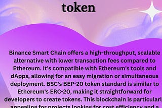 Best blockchain to create token