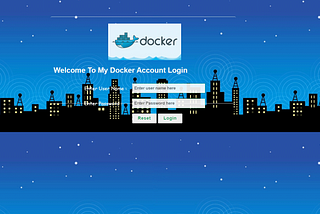 creating a Web Application for Docker