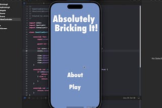 SpriteKit Project — AbsolutelyBrickingIt — Part 4: Add a main menu