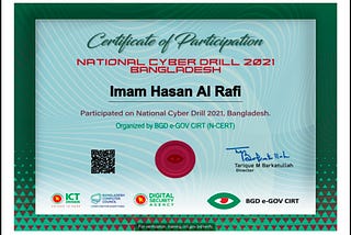 Alhadulillah 😇
In the National Cyber Drill that ended in 12 Dec 2021, my points were 2550 and my…