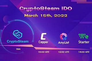 Cryptosteam Public Sale Announcement