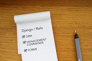 Django/Rails cheat sheet