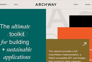 Archway: The Future of Sustainable dApps