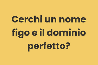 Sfruttare le risorse online per trovare il nome e il dominio perfetto!